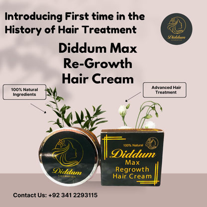 Diddum Max regrowth hair cream ..